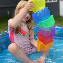 Embudos de colores translúcidos para agua y arena (6) - TickiT