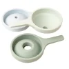 Embudos de silicona plegables verde y azul para bandeja Play Tray (3) - Inspire My Play