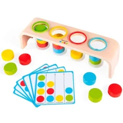 Encajable de madera con tubos para clasificar colores Essentiel - Janod