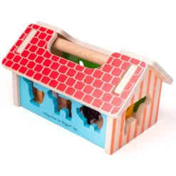 Encajable de madera Granja con 8 animales - Bigjigs