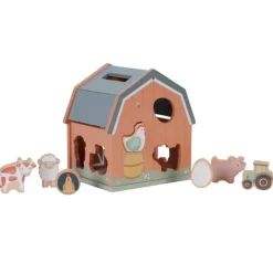 Encajable granero de madera con animales - Little Dutch