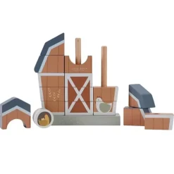 Encajable granero de madera con animales - Little Dutch