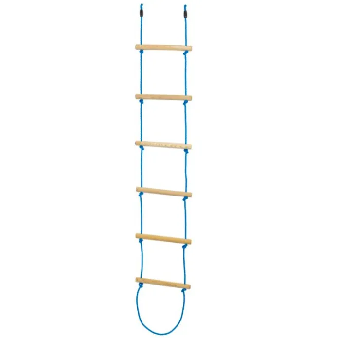 Escalera de madera y cuerda para trepar - Trelines