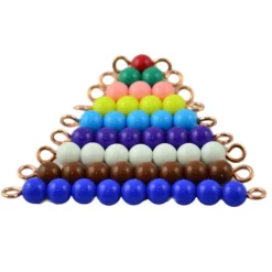 Escalera de perlas de colores - Montessori