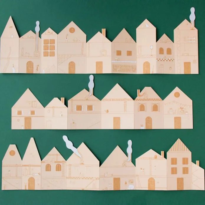 Escenarios con pegatinas Calles y casas (185) - Londji