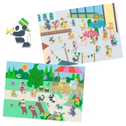 Escenarios con pegatinas reutilizables Charanga - Djeco