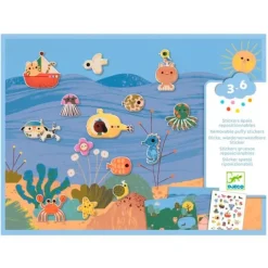 Escenarios con pegatinas reutilizables Verano - Djeco