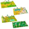 Escenarios tridimensionales con pegatinas reutilizables Animales - Djeco