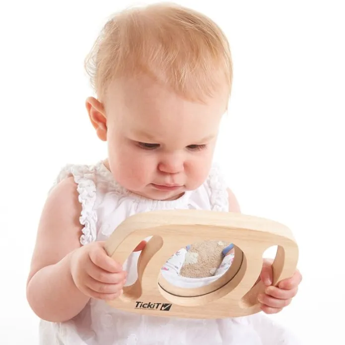 Espejo de madera cóncavo / convexo con mangos 18 cm - TickiT