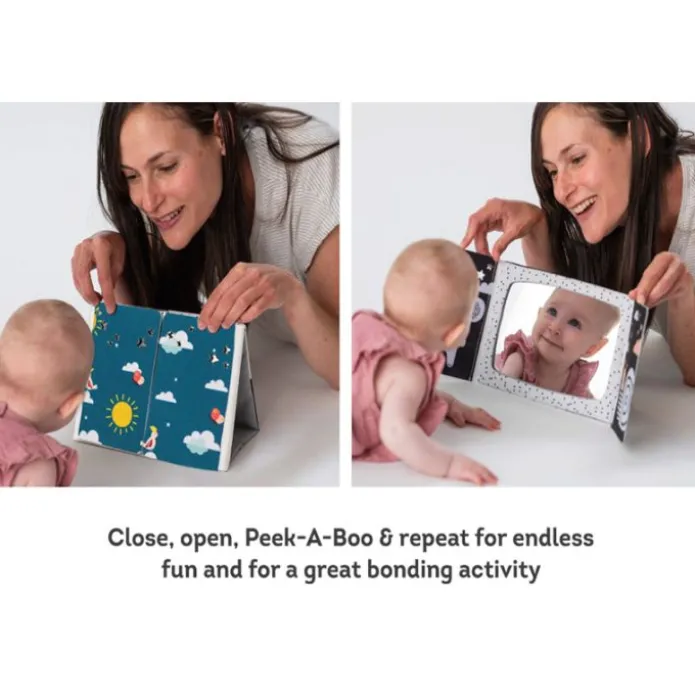 Espejo libro de tela para tummy time - Taf Toys