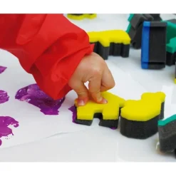 Esponjas para estampar con pintura letras minúsculas - HenBea