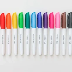 Estuche con rotuladores tiza líquida para tapetes (12) - Scribble Mat