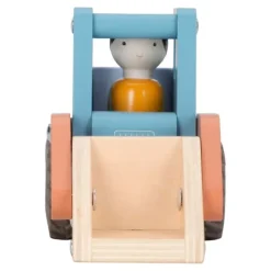 Excavadora y muñeco de madera - Little Dutch