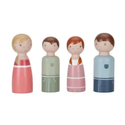 Familia de madera para casa de muñecas - Little Dutch