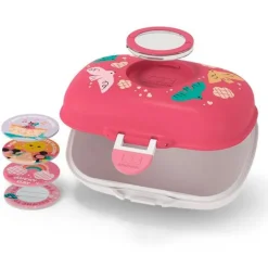 Fiambrera compacta polipropileno rosa pájaros (sin BPA) 600 ml - Monbento