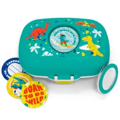 Fiambrera compacta polipropileno verde dinosaurios (sin BPA) 600 ml - Monbento