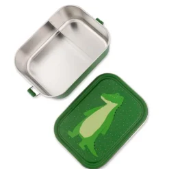 Fiambrera de acero inoxidable verde caimán 1,2 L - Trixie