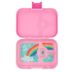 Fiambrera de tritán (sin BPA) con 4 compartimentos Panino Arcoíris - Yumbox
