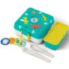 Fiambrera doble compacta polipropileno verde dinosaurios (sin BPA) 850 ml - Monbento