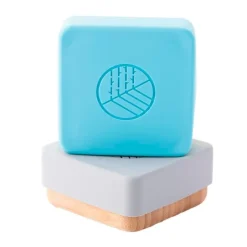 Fiambreras para snacks azul y gris (2) - Madera de Bambú - Eco Rascals