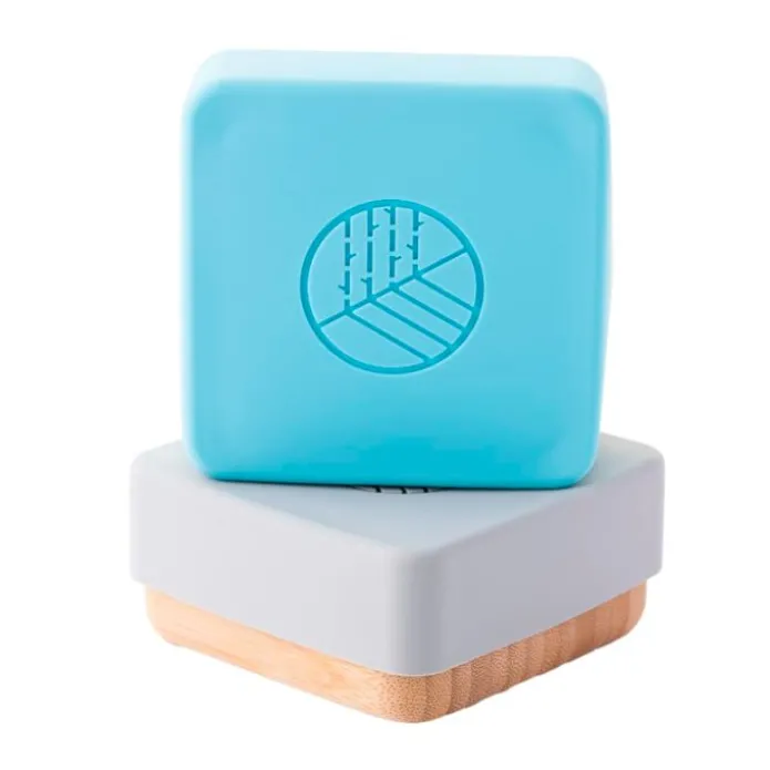 Fiambreras para snacks azul y gris (2) - Madera de Bambú - Eco Rascals