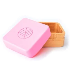 Fiambreras para snacks rosa y gris (2) - Madera de Bambú - Eco Rascals