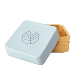 Fiambreras para snacks verde y gris (2) - Madera de Bambú - Eco Rascals