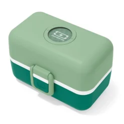 Fiambrera triple compacta polipropileno verde bosque (sin BPA) 800 ml - Monbento