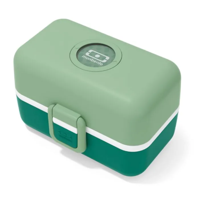 Fiambrera triple compacta polipropileno verde bosque (sin BPA) 800 ml - Monbento