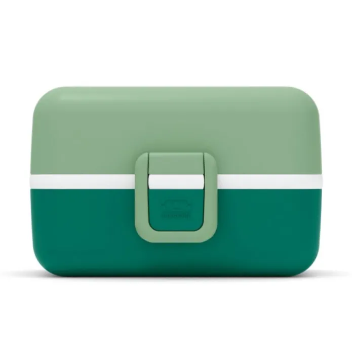 Fiambrera triple compacta polipropileno verde bosque (sin BPA) 800 ml - Monbento