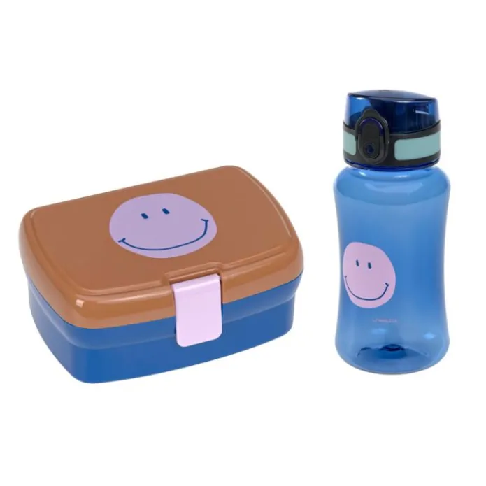 Fiambrera y botella de tritán (sin BPA) Cara sonriente Smile - Lässig
