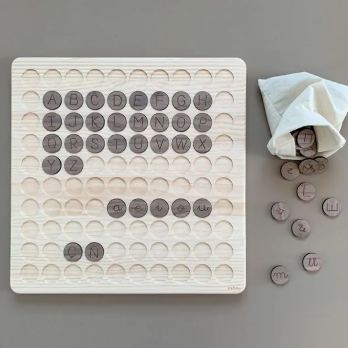 Fichas con letras de madera para lectoescritura - Ösbru