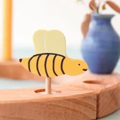 Figura abeja de madera para calendario anual y espiral de celebración - Grimm's