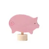 Figura cerdito de madera para calendario anual y espiral de celebración - Grimm's