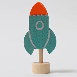 Figura cohete de madera para calendario anual circular y para espiral - Grimm's
