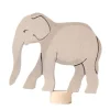Figura elefante de madera para calendario anual y espiral de celebración - Grimm's