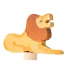 Figura león de madera para calendario anual y espiral de celebración - Grimm's