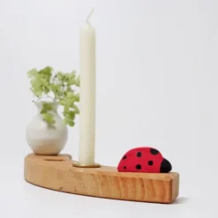 Figura mariquita de madera para calendario anual y espiral de celebración - Grimm's