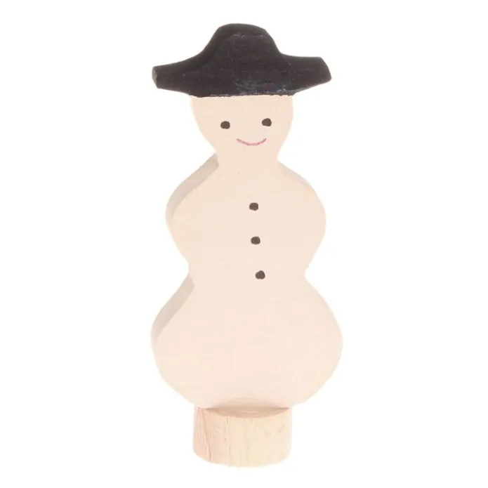 Figura muñeco de nieve de madera para calendario anual circular y para espiral - Grimm's