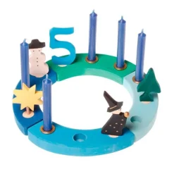Figura muñeco de nieve de madera para calendario anual circular y para espiral - Grimm's