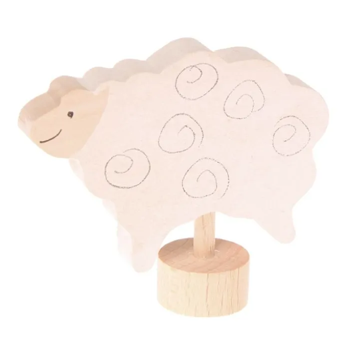 Figura oveja de madera para calendario anual circular y para espiral - Grimm's