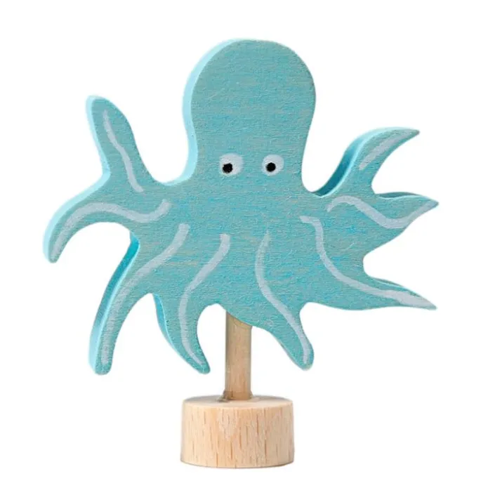 Figura pulpo de madera para calendario anual circular y para espiral - Grimm's