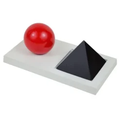 Figuras de madera con bandeja sustantivo y verbo - Montessori