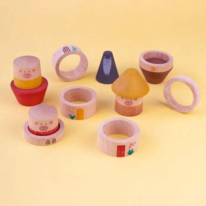 Figuras de madera Los 3 cerditos (13) - Londji
