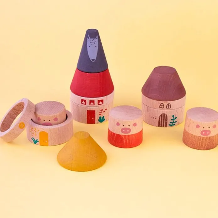 Figuras de madera Los 3 cerditos (13) - Londji