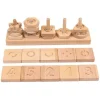 Formas de madera sensoriales táctiles (40) - Andreu Toys