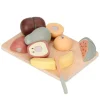 Frutas, cuchillo y tabla de madera para cortar - Little Dutch