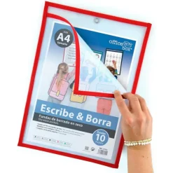 Funda de borrado en seco para fichas A4 Escribe y Borra