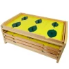 Gabinete botánico de madera con 24 inserciones - Montessori