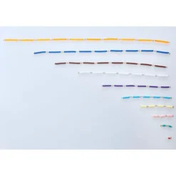 Gabinete de madera con material completo de perlas - Montessori